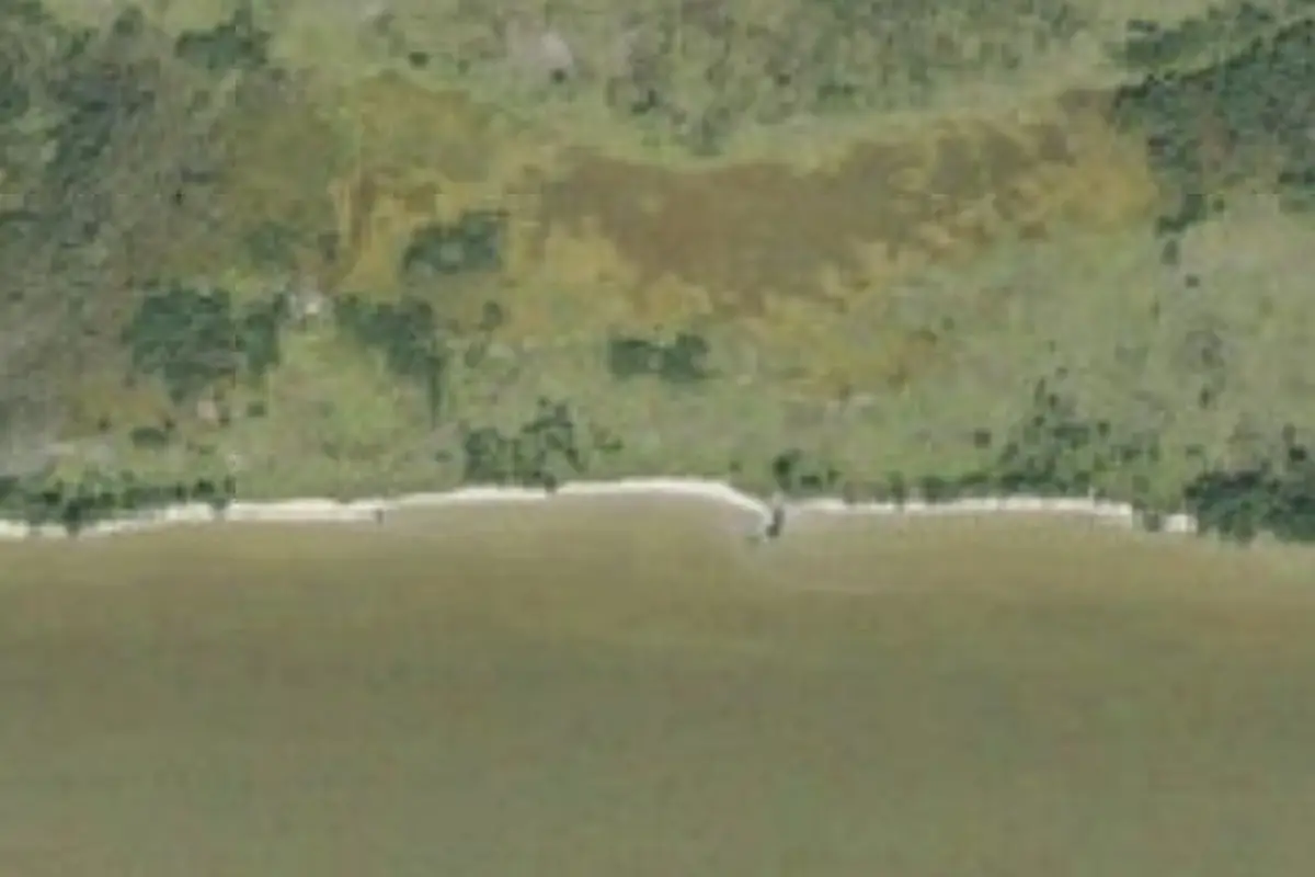 Aerial view of Clubhouse Beach Campsite