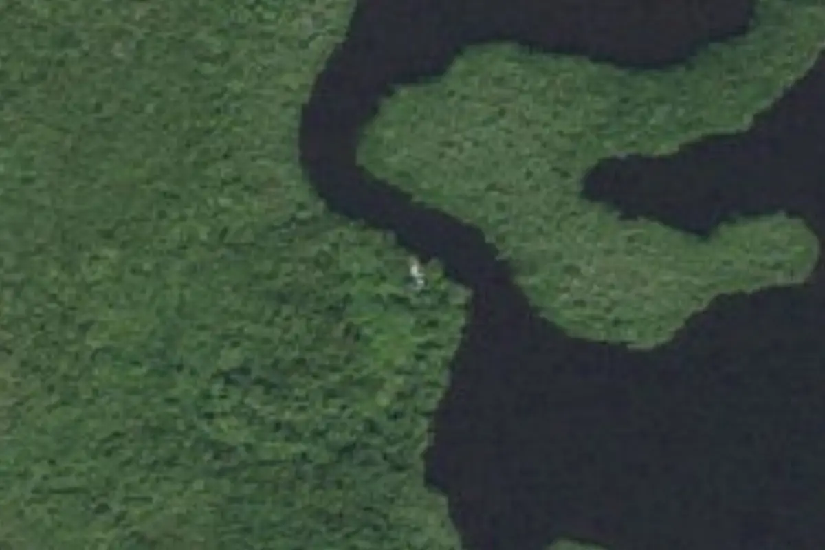 Aerial view of Darwin's Place campsite