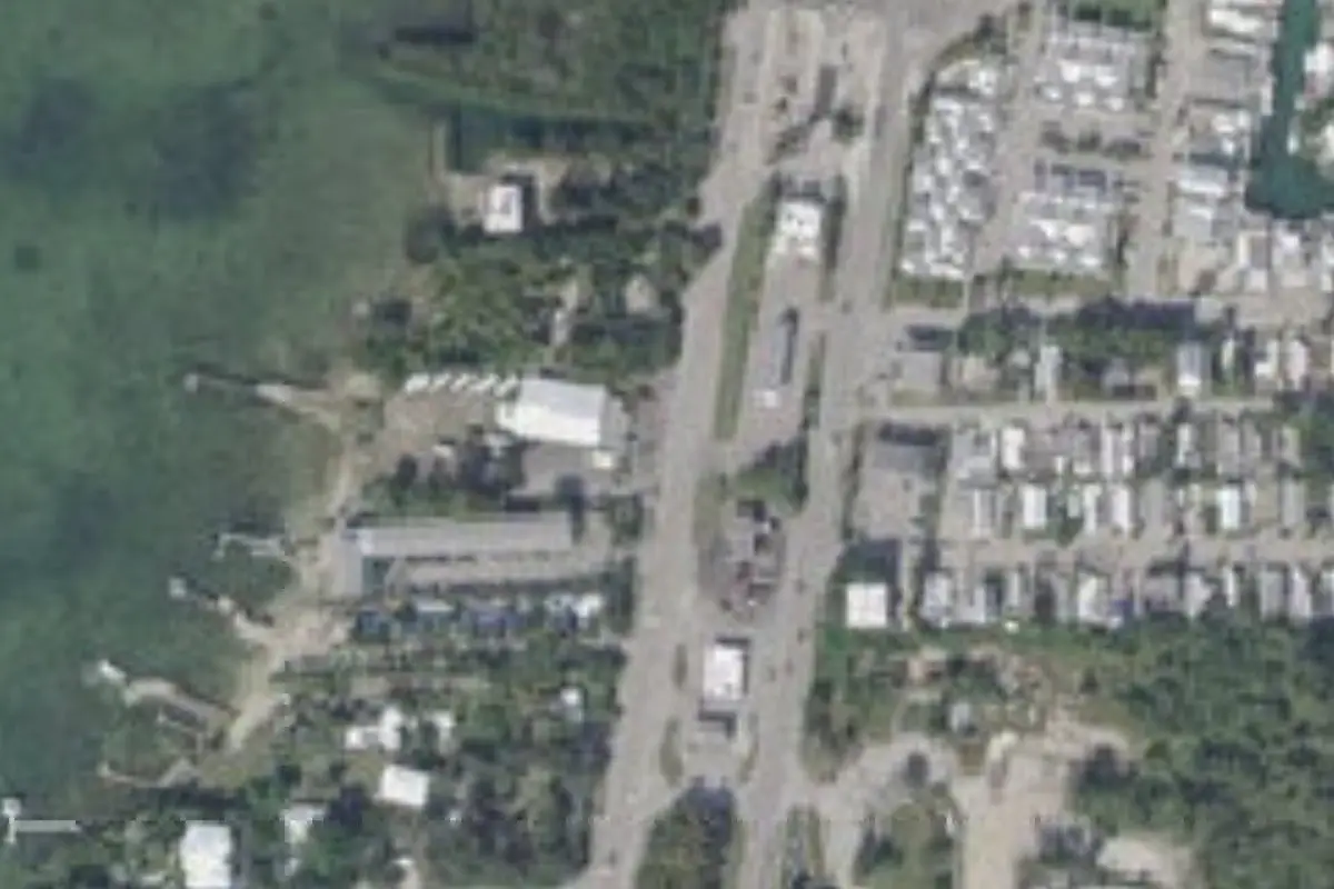 Aerial view of Florida Keys Elks 1872 RV Park