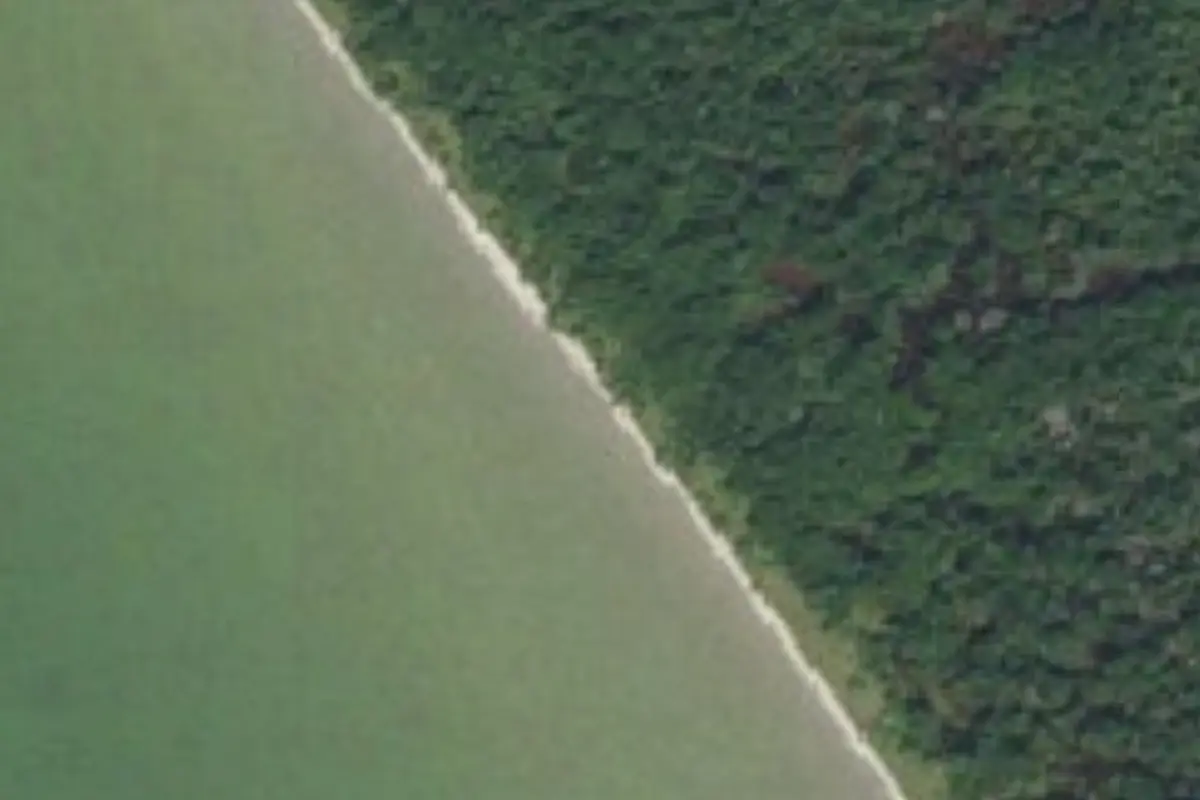 Aerial view of Highland Beach Campsite