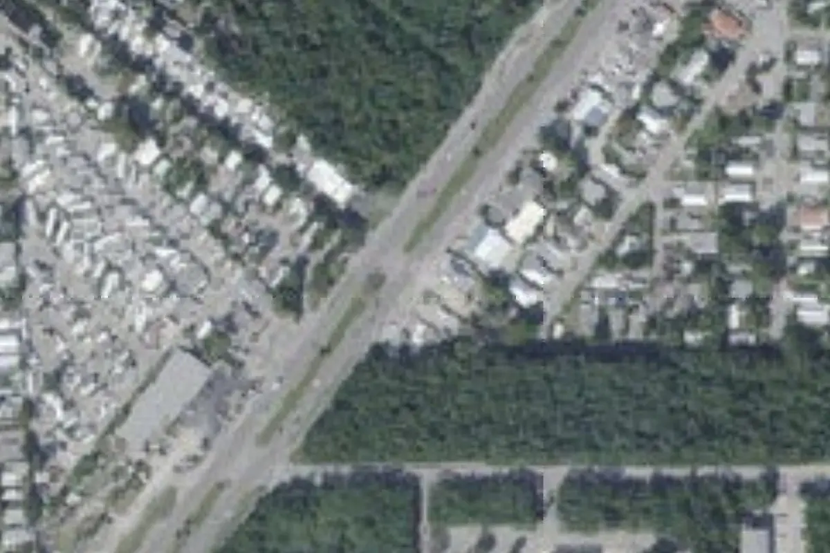 Aerial view of Key Largo Kampground & Marina