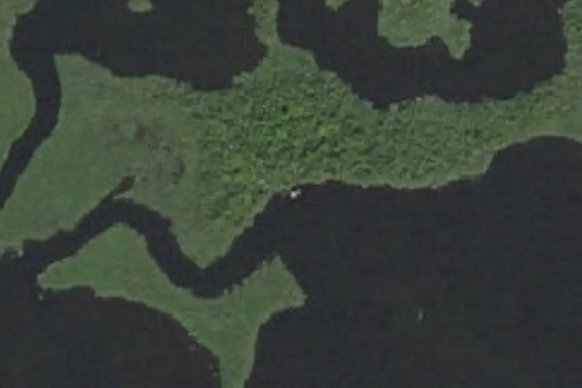 Aerial view of Lane Bay Chickee