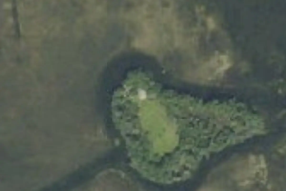 Aerial view of Little Rabbit Key Campsite