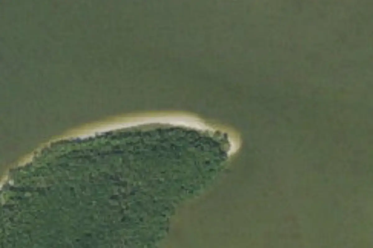 Aerial view of Mormon Key Beach Campsite