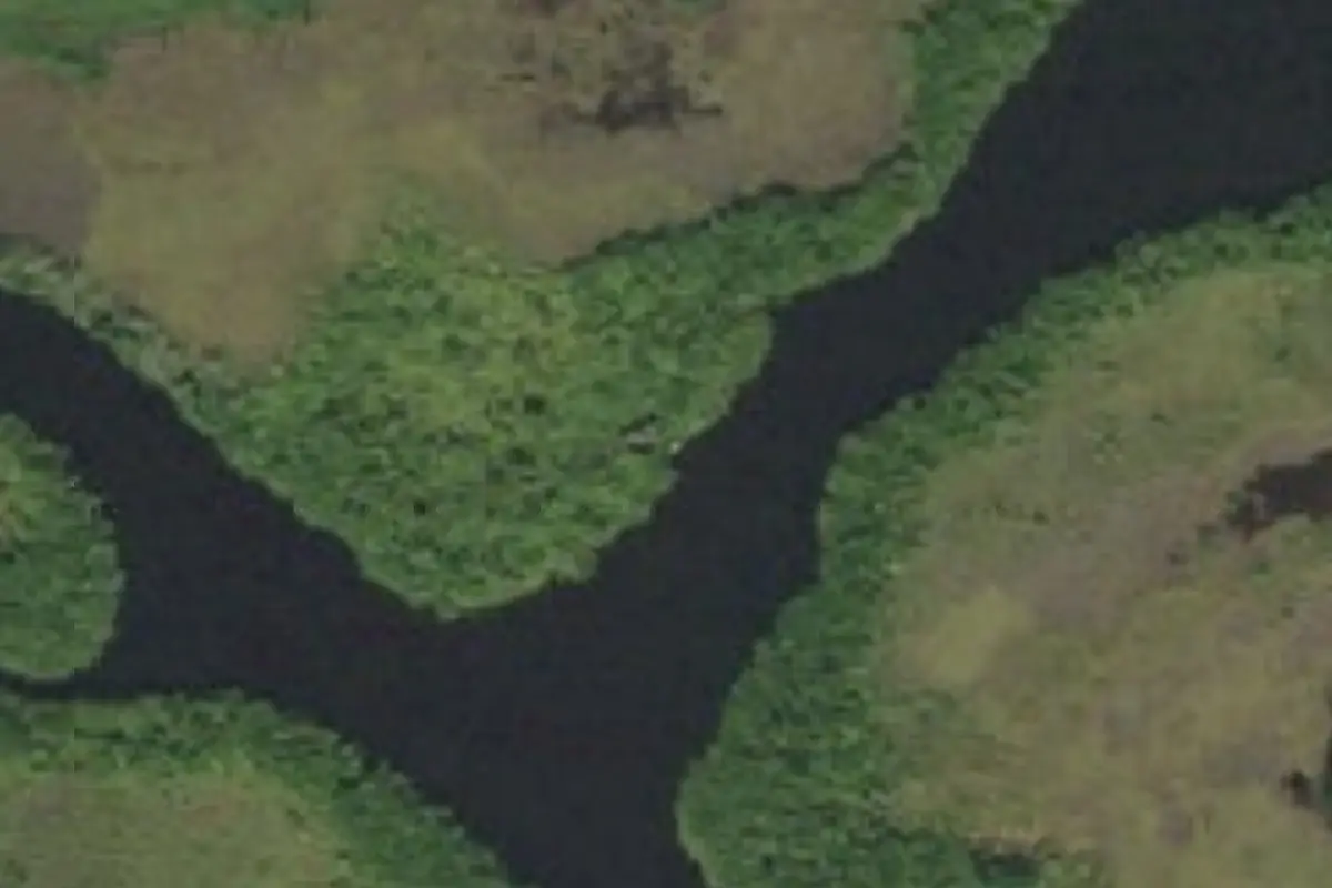 Aerial view of National Park Service campground