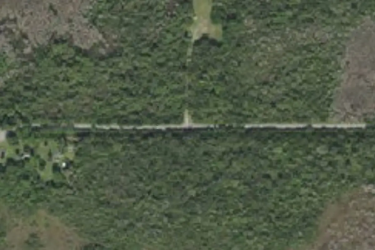Aerial view of Pinecrest Group Campground