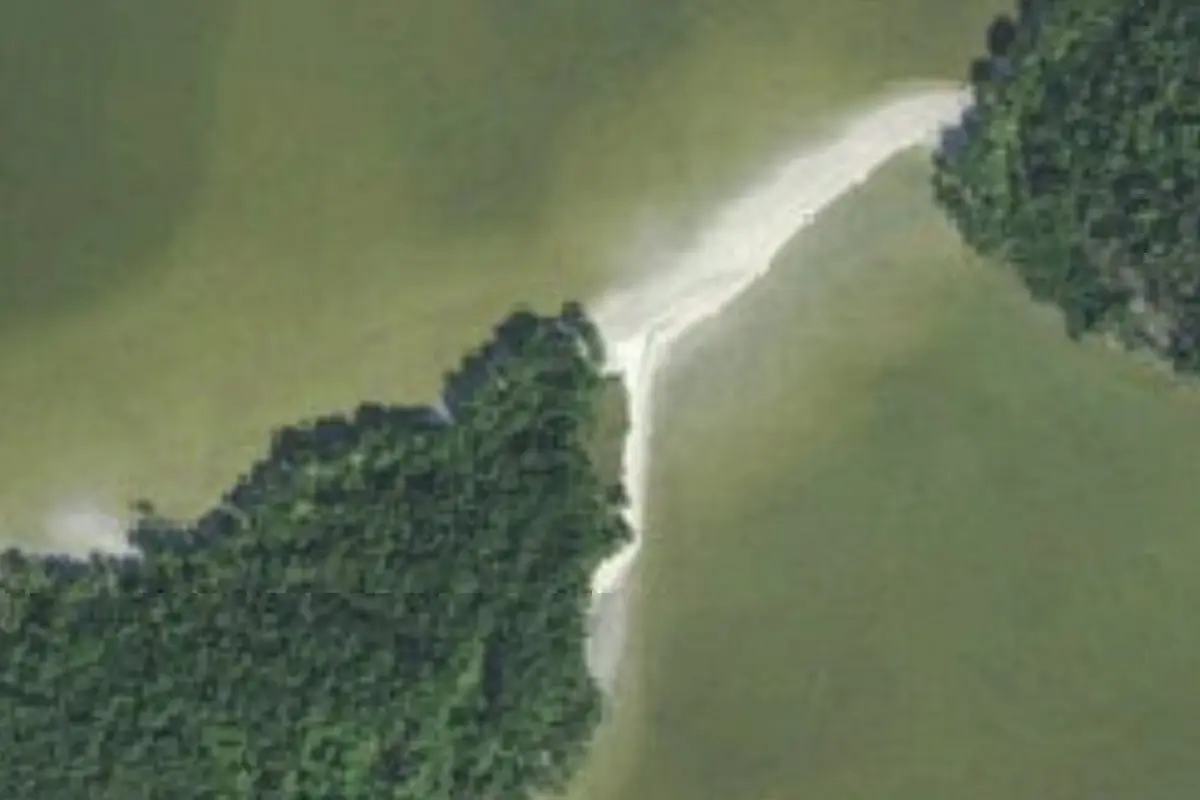 Aerial view of Rabbit Key Campsite