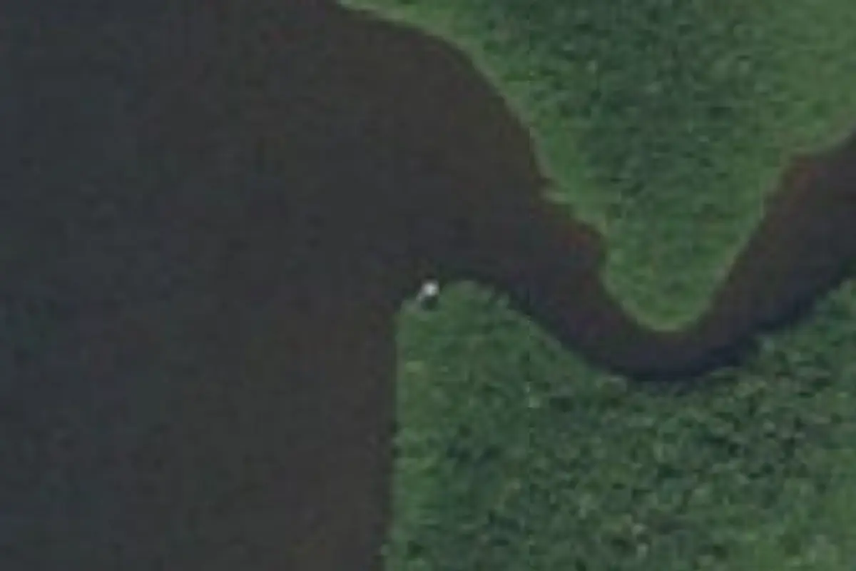 Aerial view of Watson River Chickee