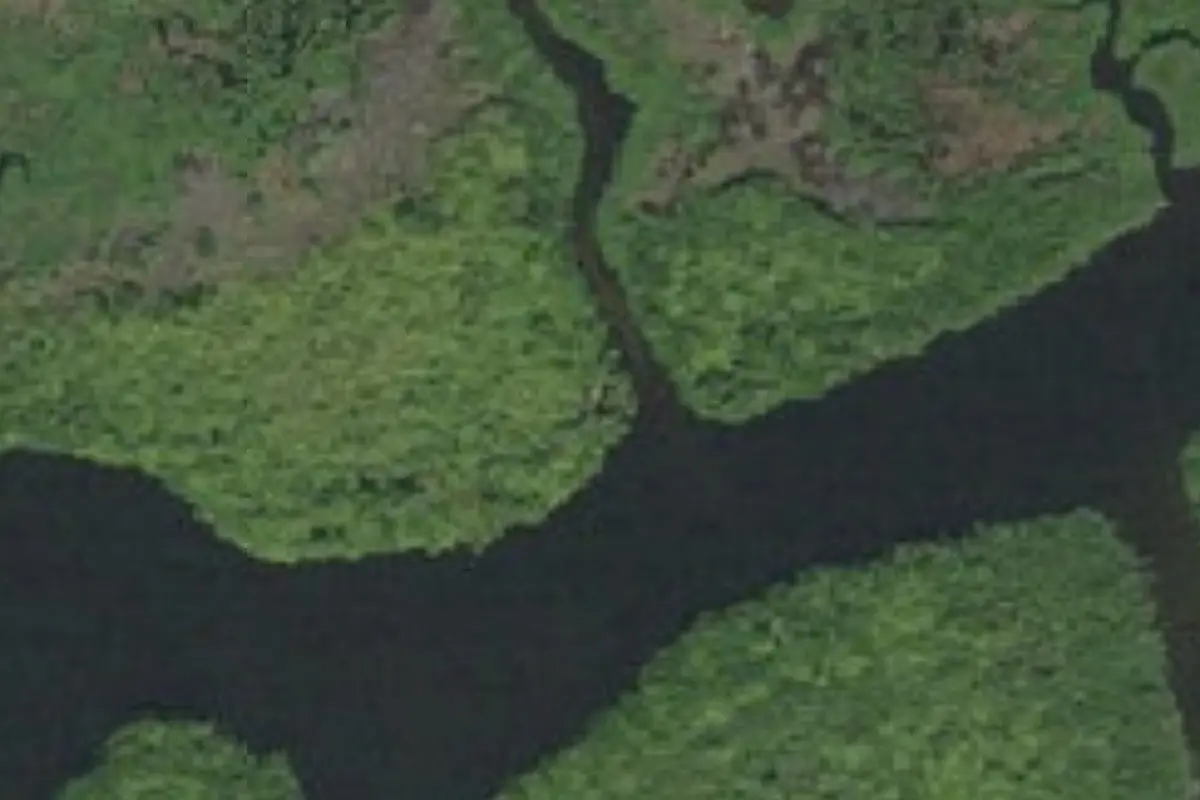 Aerial view of Willy Willy Indian Mound Campsite