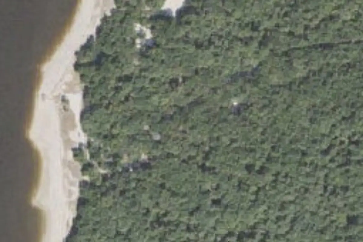 Aerial view of Fort Clinch State Park