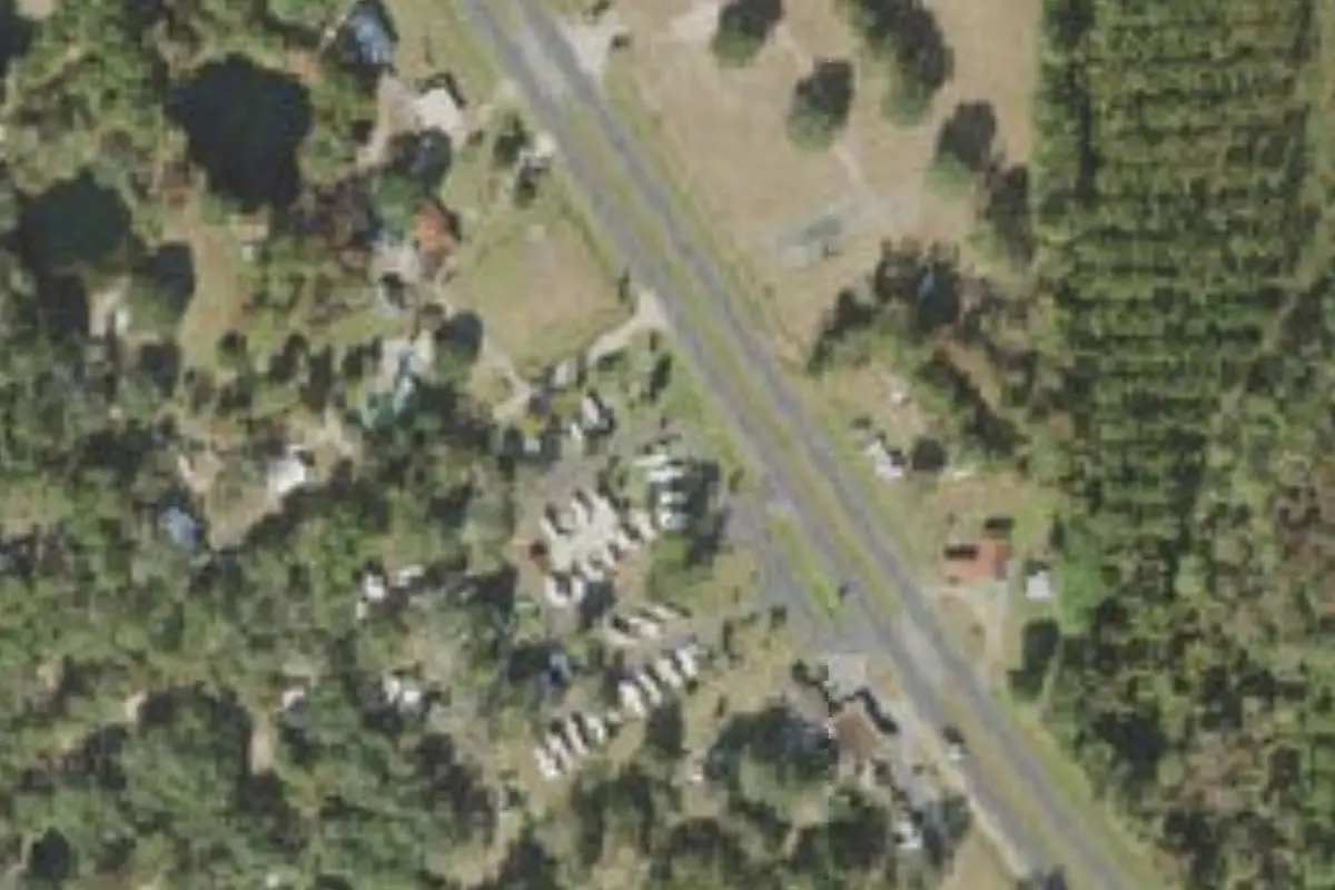 Aerial view of Kelly's RV Park