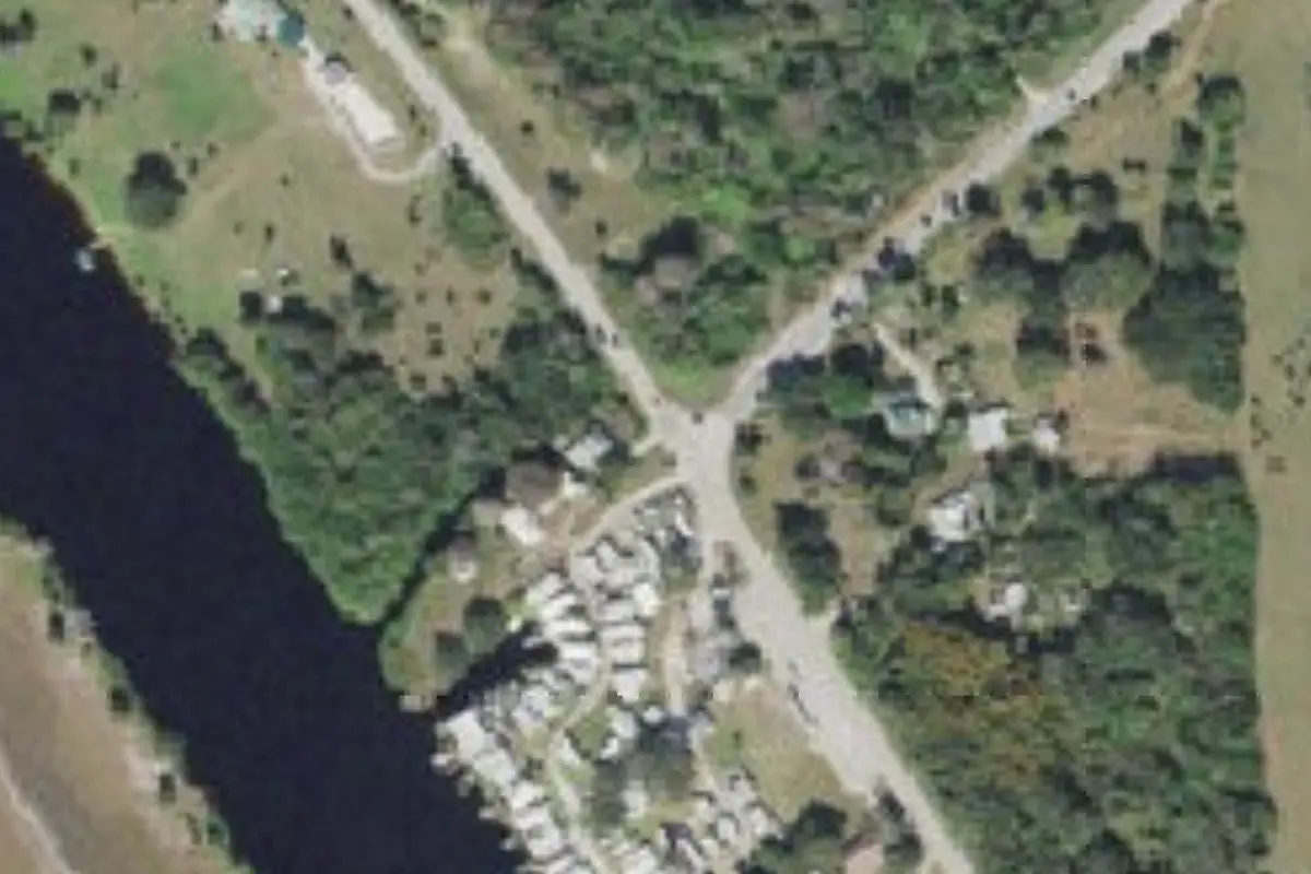 Aerial view of Barlow's RV And Fish Camp