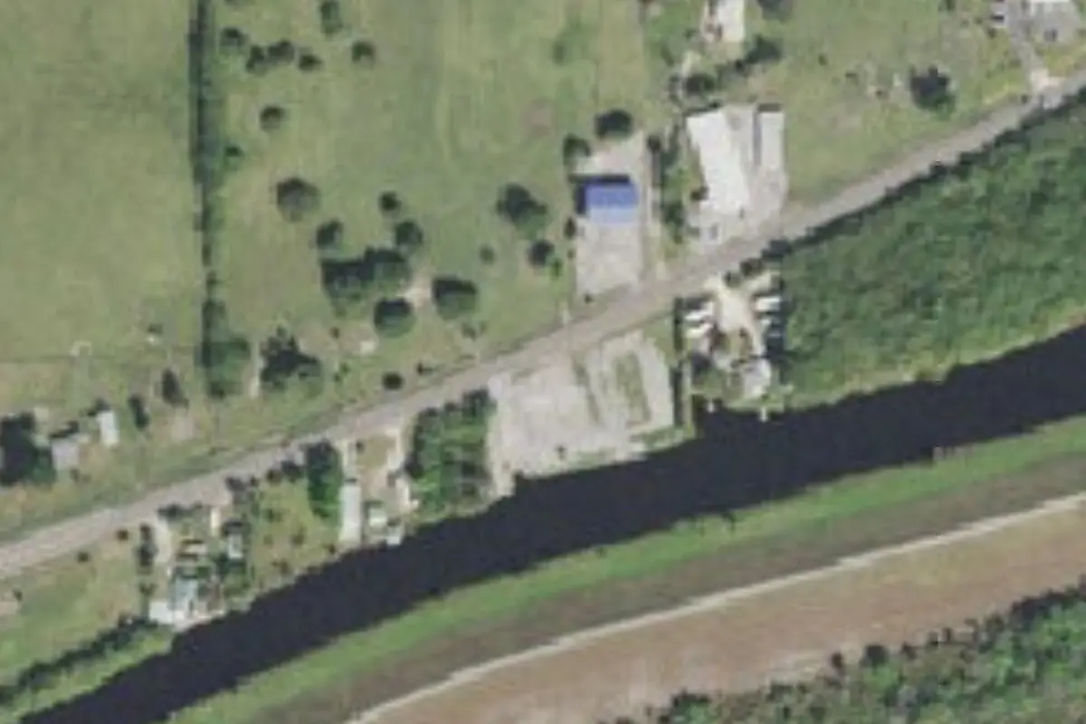 Aerial view of Buckin' Bass RV Park