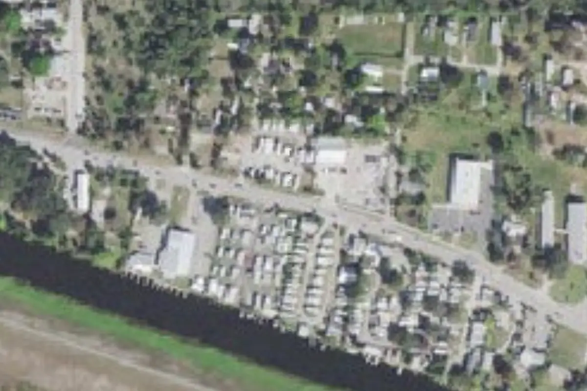 Aerial view of Chances RV Park