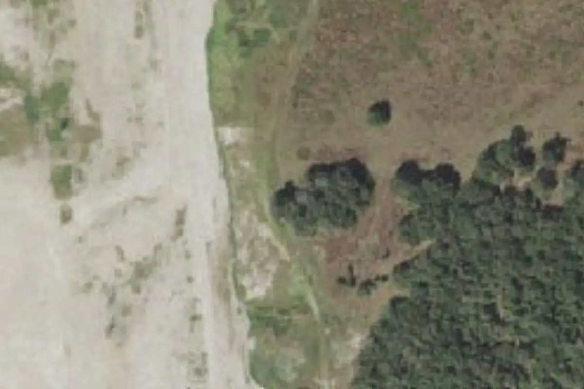 Aerial view of Chandler Slough Boat Campsite
