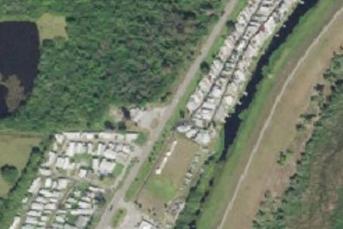 Aerial view of Lake View RV Park