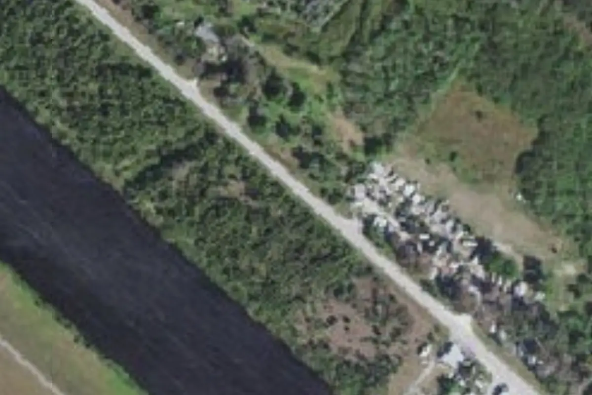 Aerial view of Lovie's RV Park