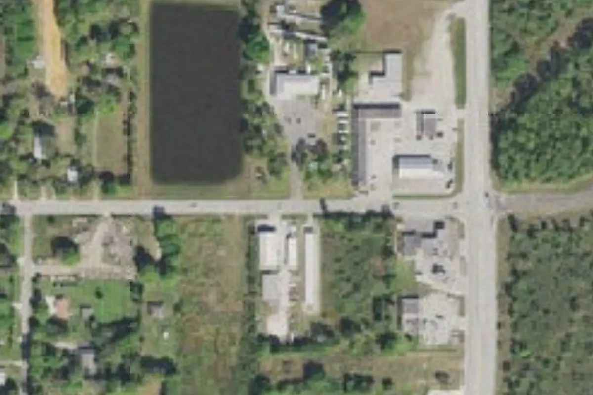 Aerial view of Okeechobee Moose Lodge 1753