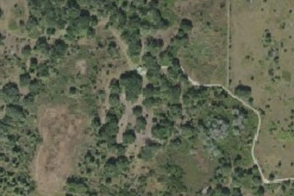 Aerial view of Starvation Slough Campsite