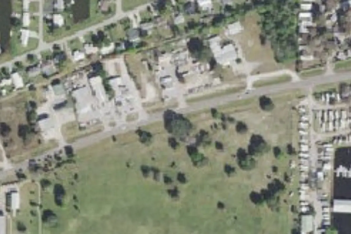 Aerial view of Taylor Creek RV Resort + Marina
