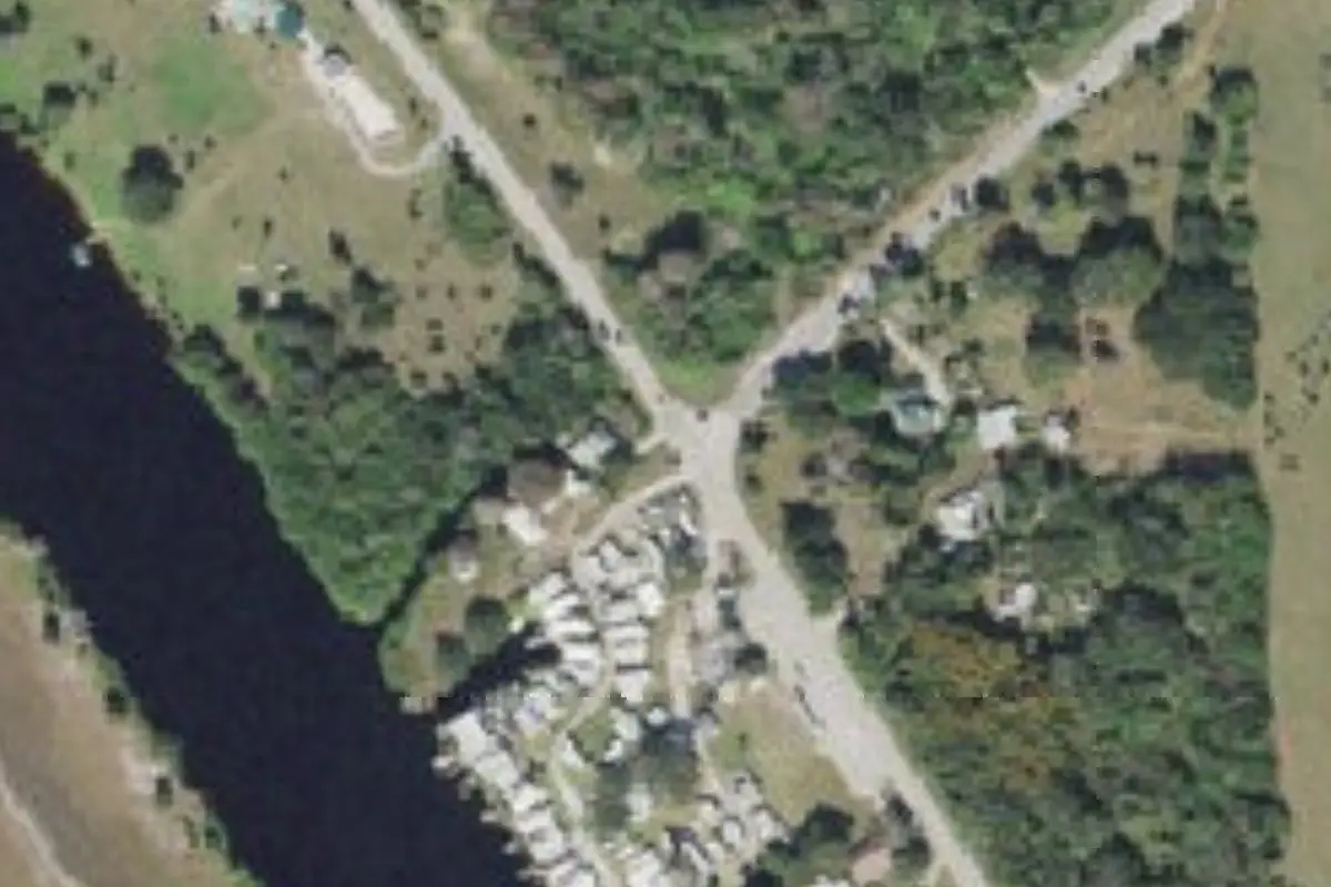 Aerial view of Water's Edge Motorcoach & RV Resort