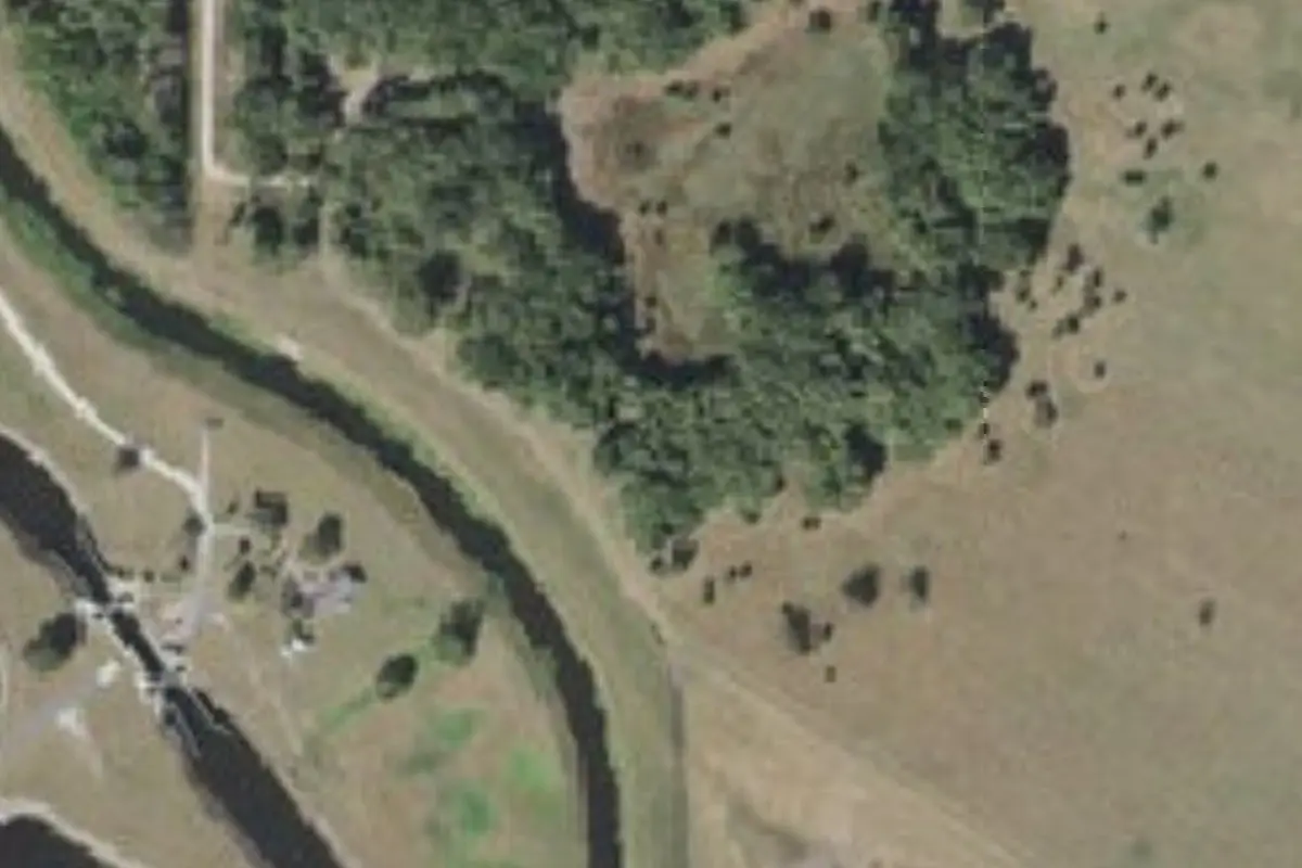 Aerial view of Yates Marsh - North Campsite