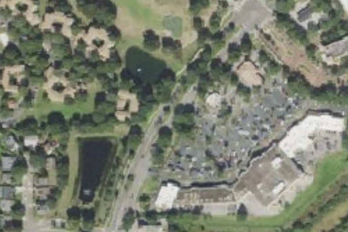 Aerial view of Bill Frederick Park at Turkey Lake