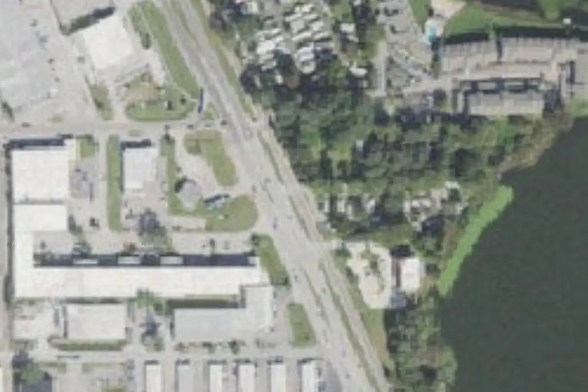 Aerial view of Cozy Cove MHP