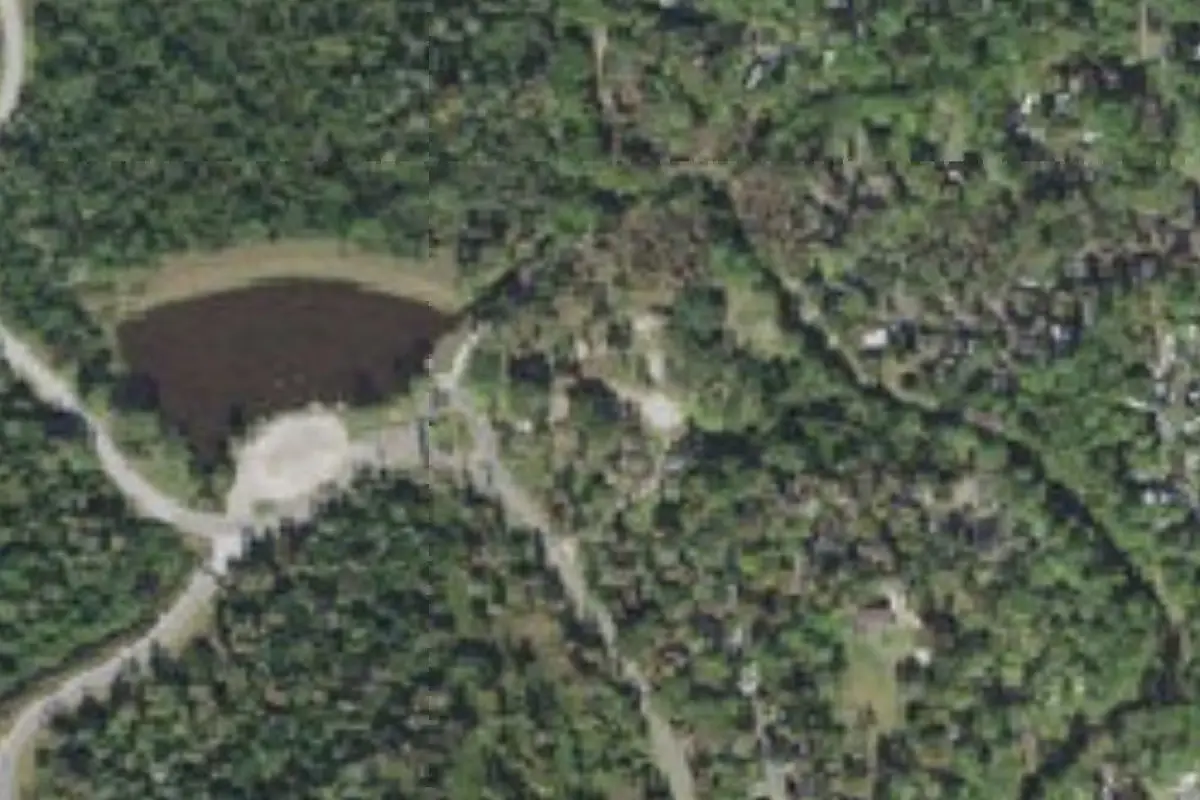Aerial view of Creek Side Meadow