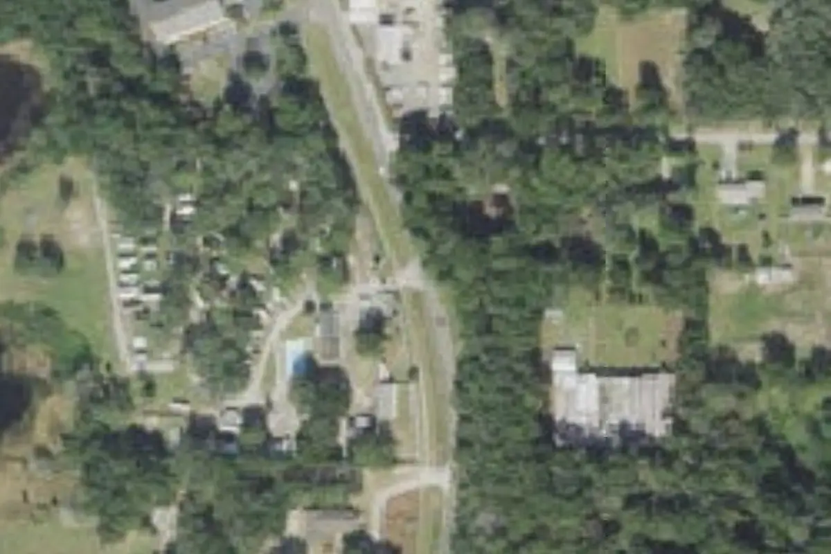 Aerial view of Lost Lake RV Park