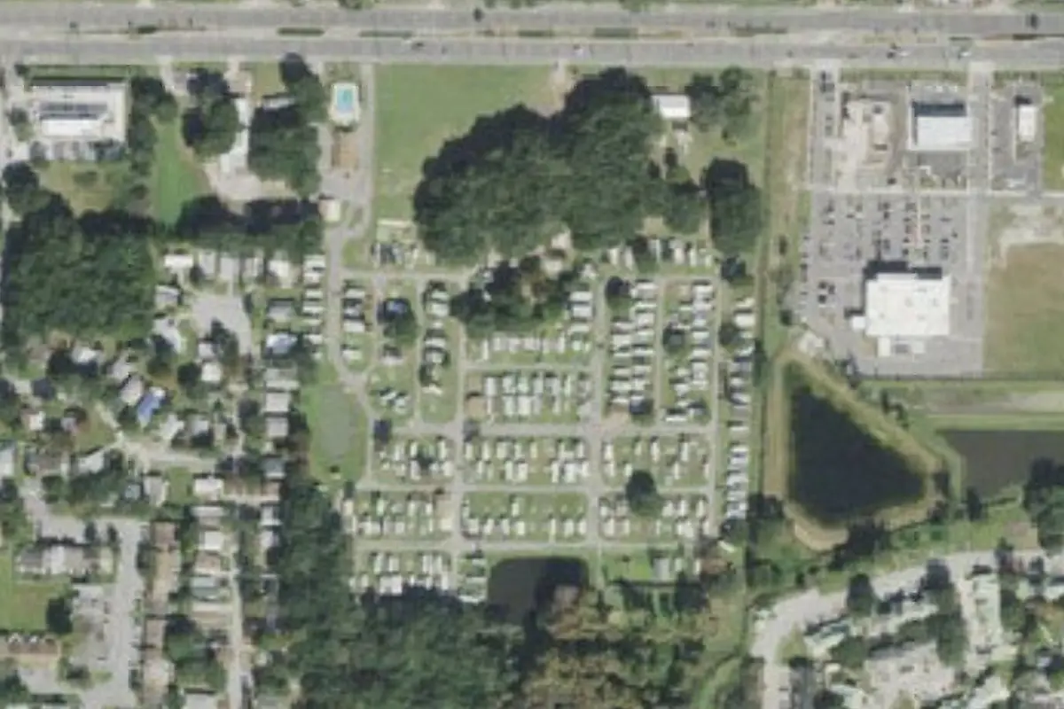 Aerial view of Stage Stop Campground