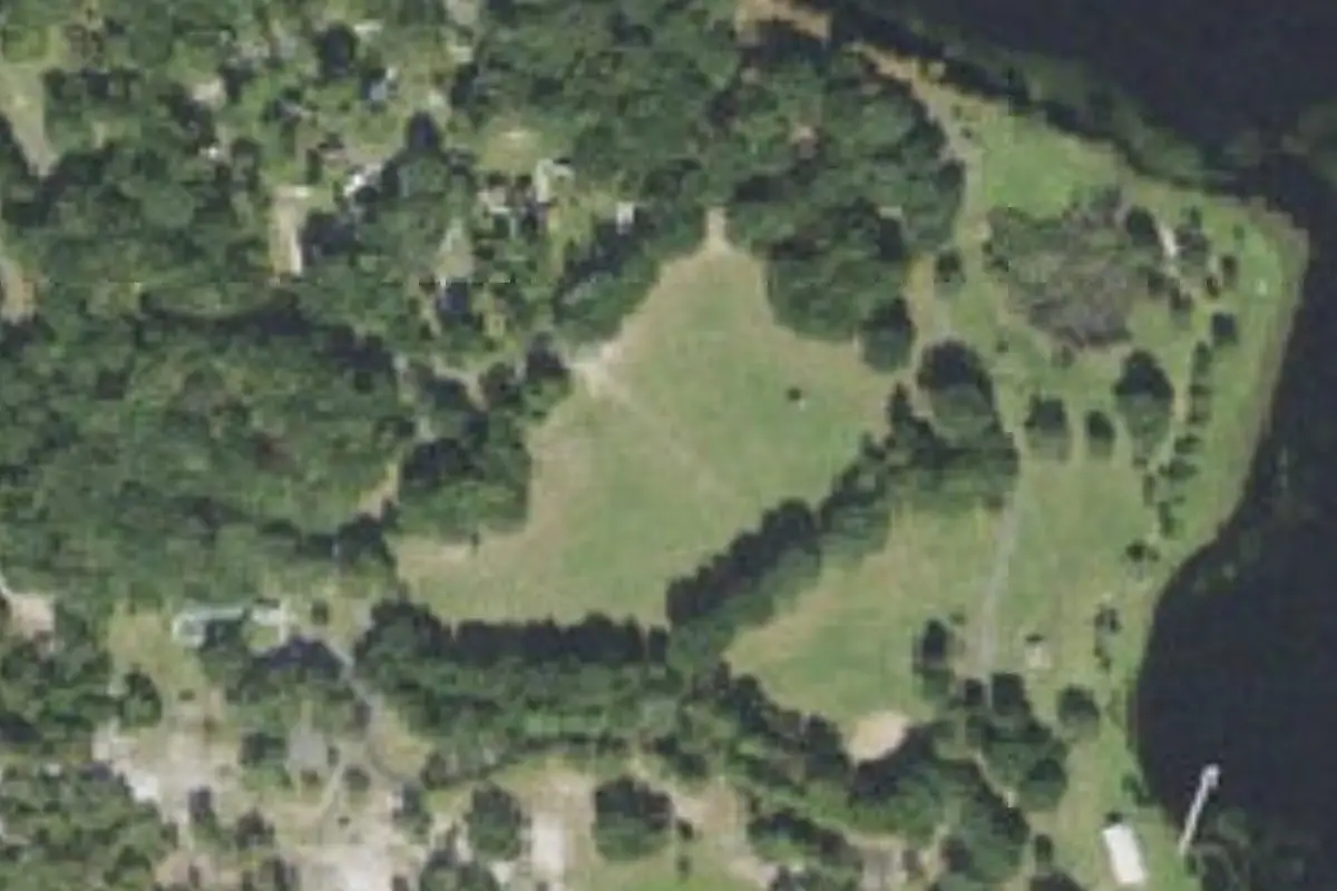 Aerial view of Unnamed campground