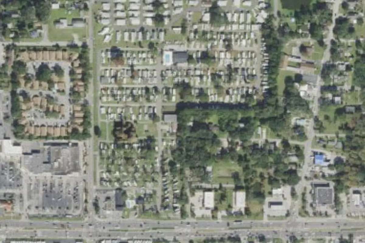 Aerial view of Encore Winter Garden