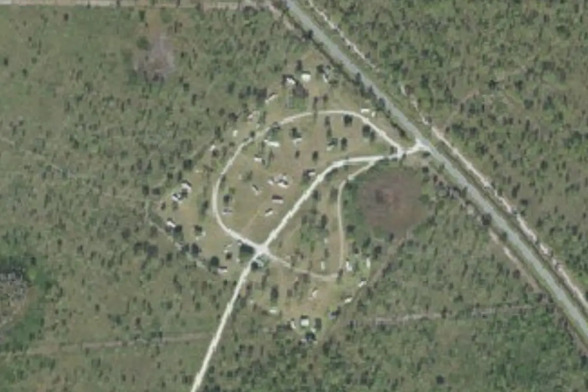 Aerial view of Canoe Creek Hunter Campground