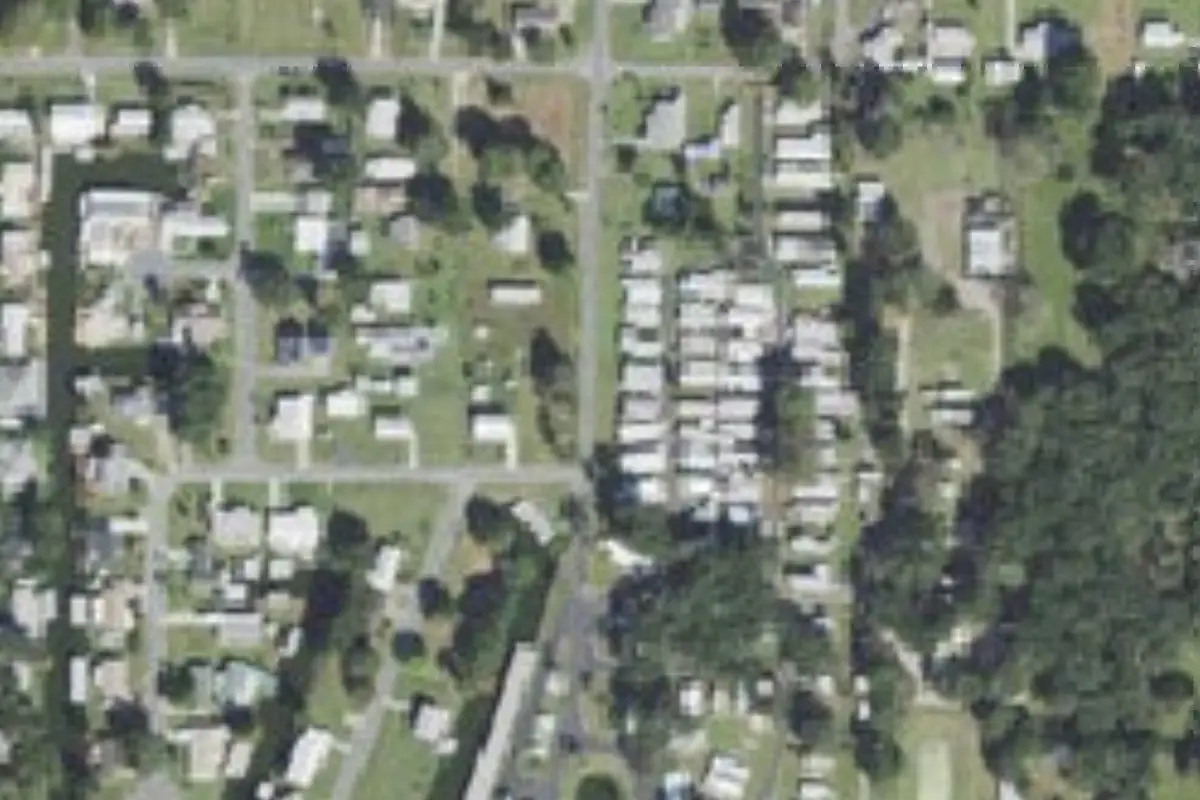 Aerial view of Lake Marian Resort