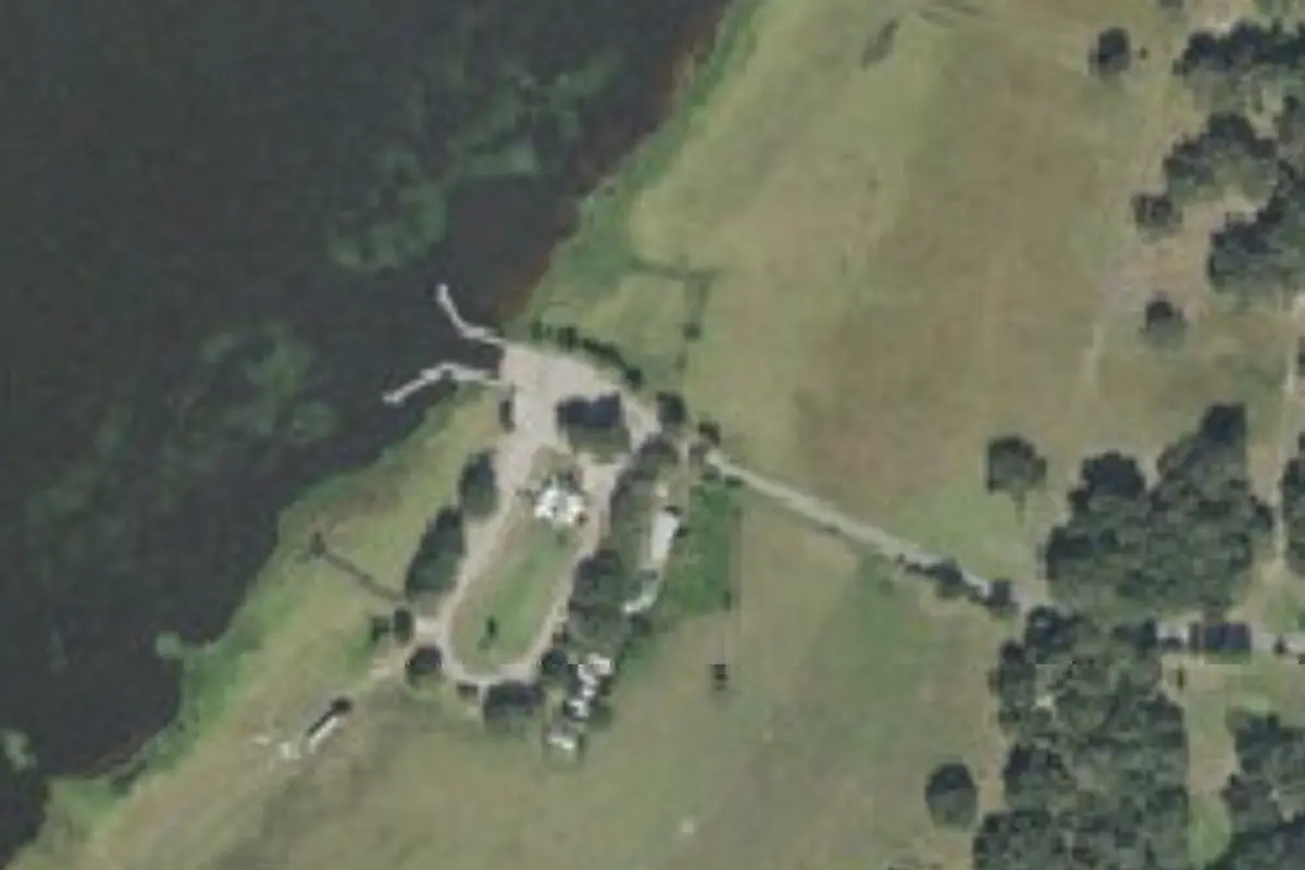 Aerial view of Overstreet Landing RV Park