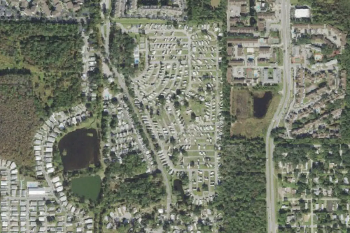Aerial view of Encore Sherwood Forest (Sherwood Forest RV Resort)