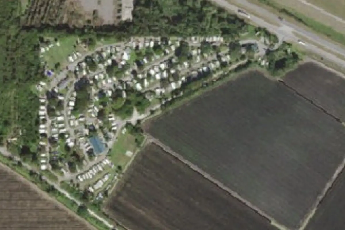 Aerial view of Crooked Horse RV Park