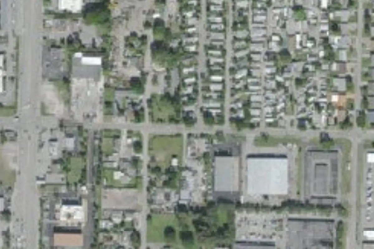 Aerial view of Royal Palm Mobile Home Park