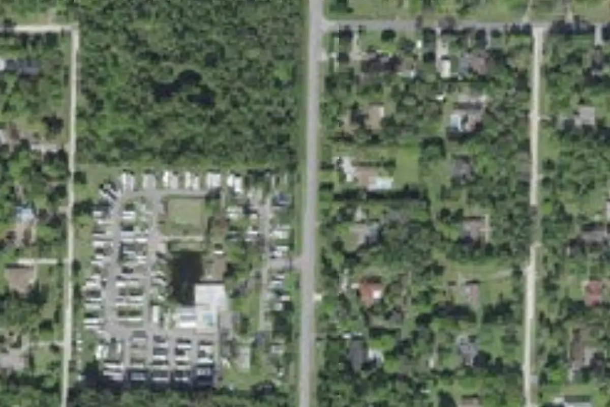 Aerial view of West Jupiter RV Resort
