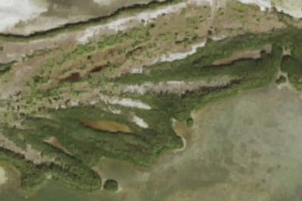 Aerial view of Anclote Key Preserve State Park