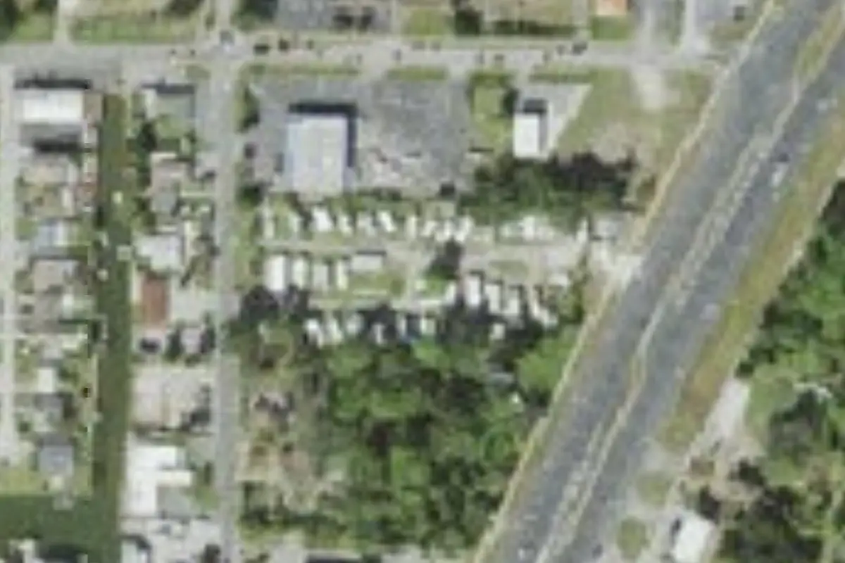 Aerial view of Dixie Gulf Breeze RV Community