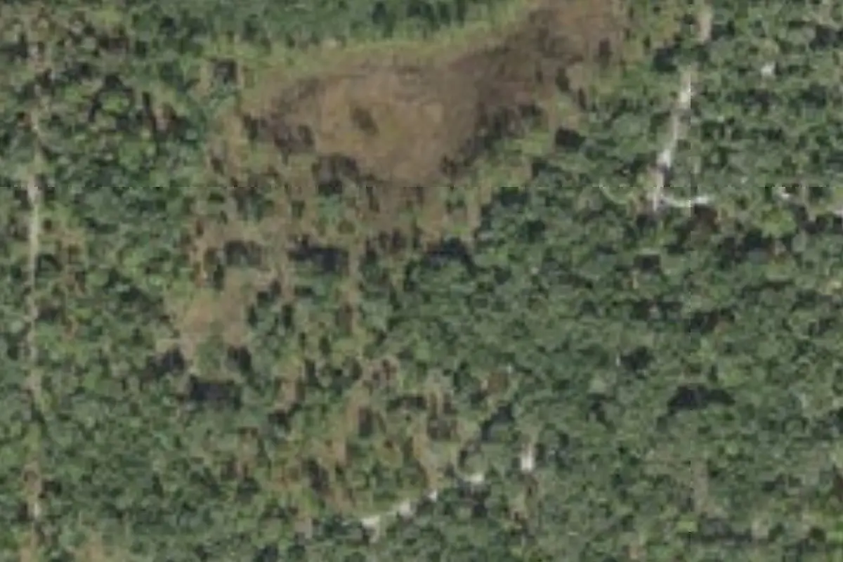 Aerial view of Foster Bridge (Backcountry)