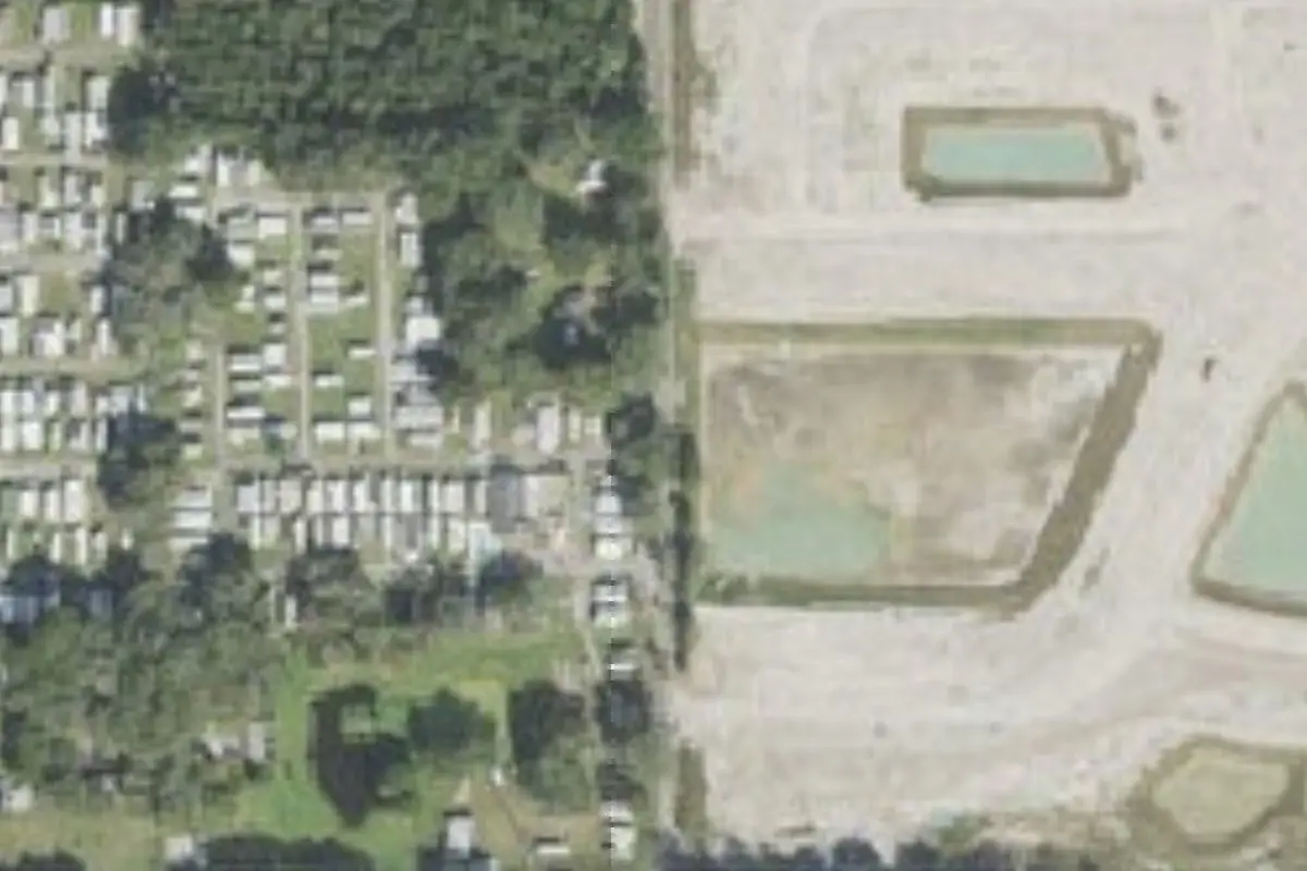 Aerial view of Happy Days RV Park