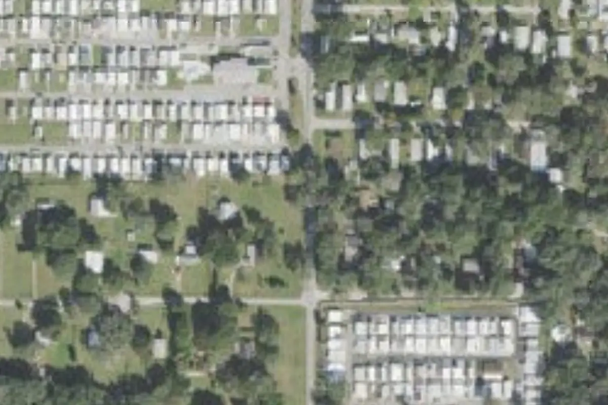 Aerial view of Hillcrest RV Resort