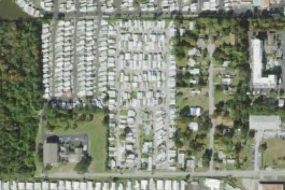 Aerial view of Jasmine Lakes Travel Park