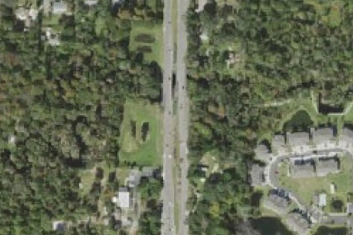 Aerial view of King's Mobile Home Park