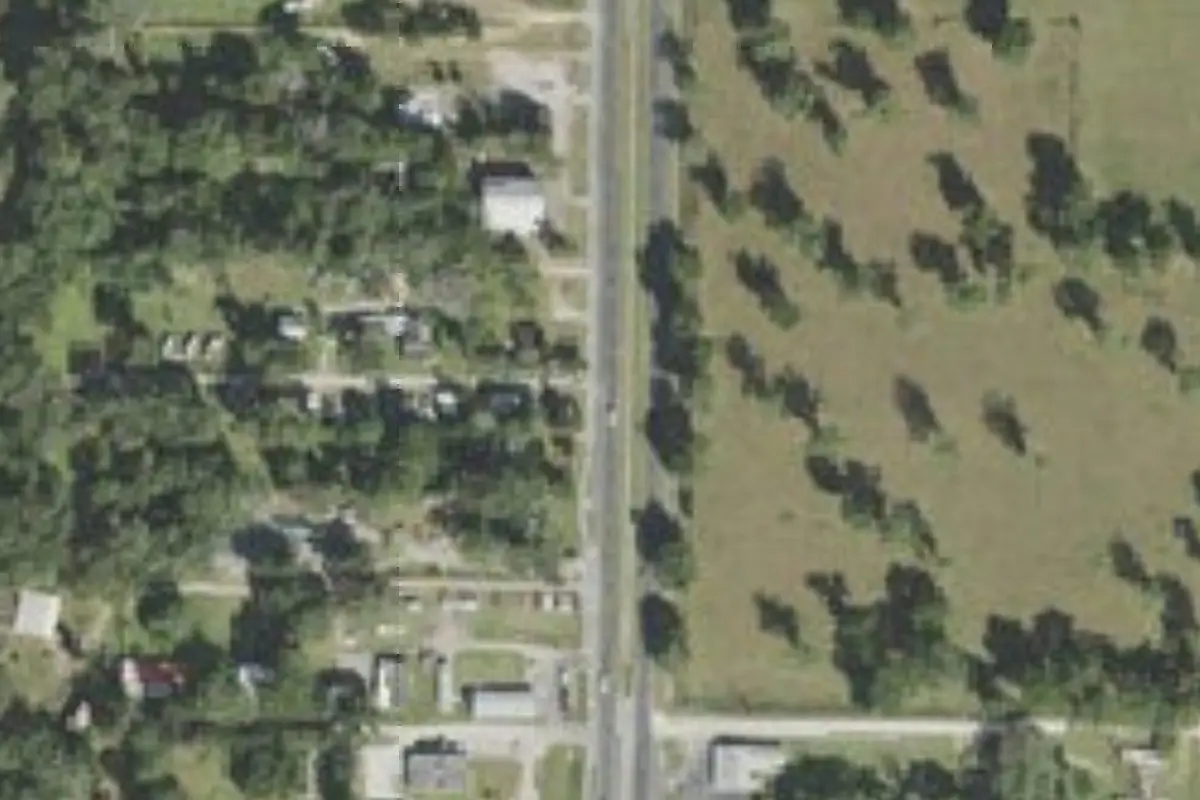 Aerial view of Lake Gilbert RV Park
