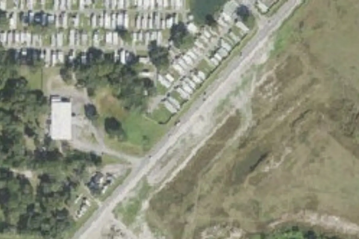 Aerial view of Palm View Gardens RV Resort