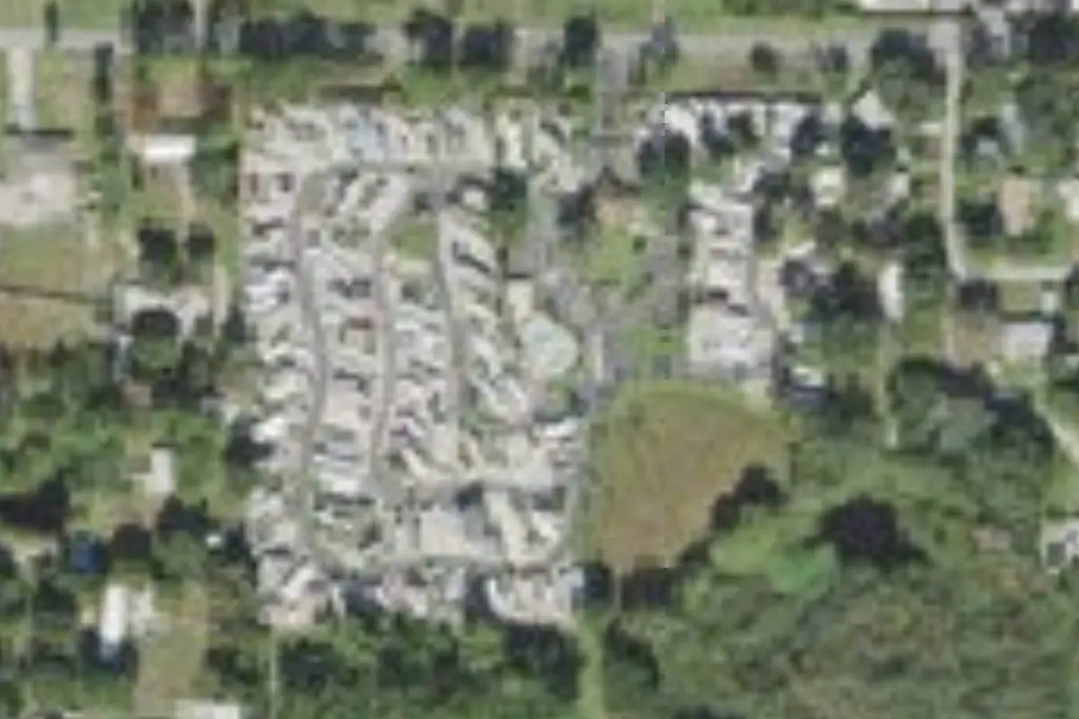 Aerial view of Paradise Pines RV Park